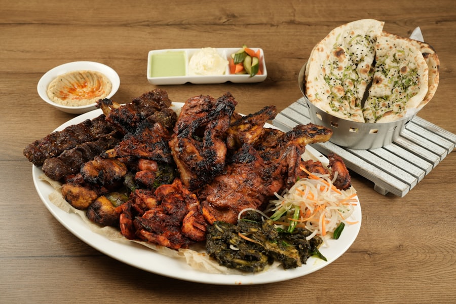Charcoal mixed grill platter